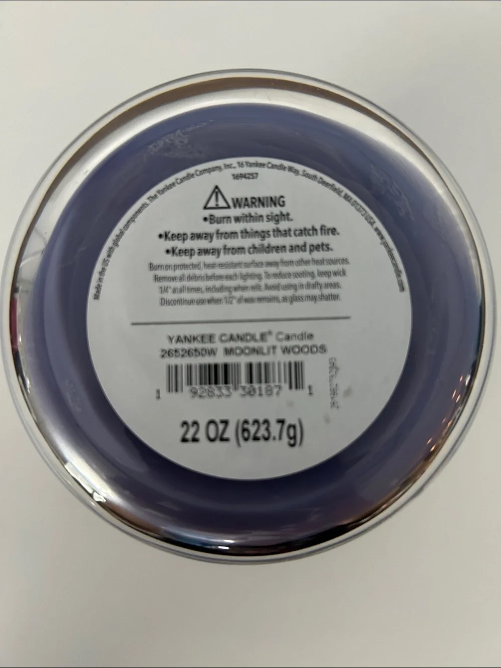 Yankee Candle Moonlit Woods Large Jar Candle - Purple